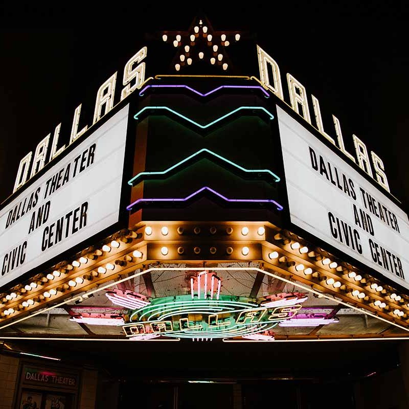 Marquee Rentals Dallas Theater